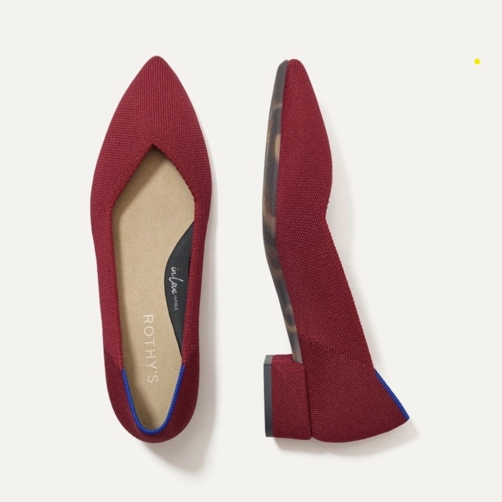 EUC LIKE NEW Rothy’s The High Point Autumn Red Women 6